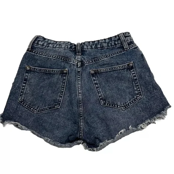 Wild Fable Shorts Womens Size 2, Cutoff Denim, Button High-Rise Distressed Blue - Picture 2 of 3
